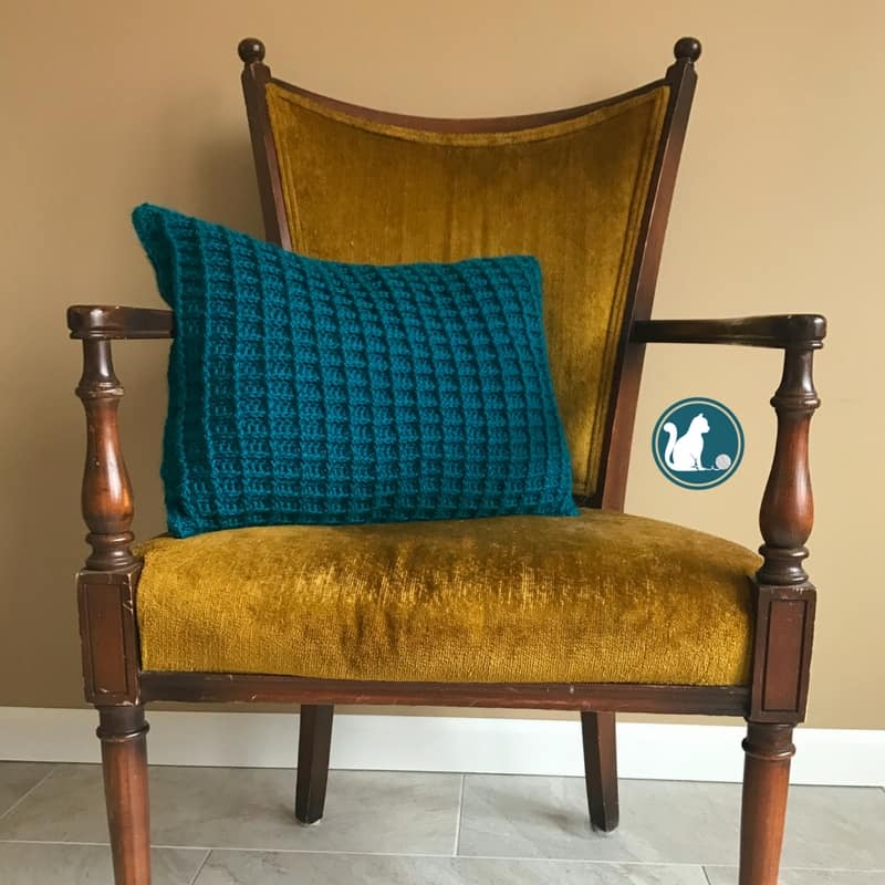 Shadow Box Pillow Cover - free crochet pattern