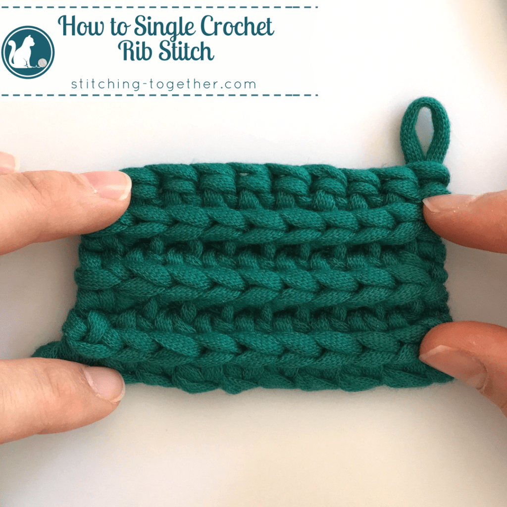 How to single crochet rib stitch. Get the look of a knitted rib stitch with this simple single crochet technique