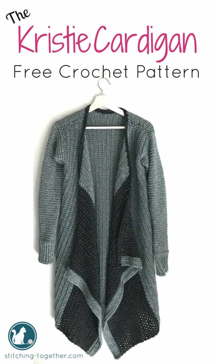 crochet blanket cardigan pin image