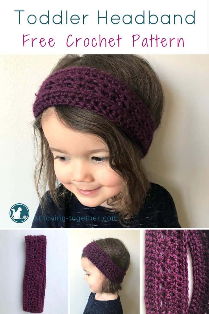 Adorable crochet toddler headband. Perfect ear warmer for fall, winter, and spring. Easy to follow directions in this free pattern! Click now to see how it is made. | Free Crochet Pattern - Toddler Headband. #crochetheadband #crochetpattern #freecrochetpattern