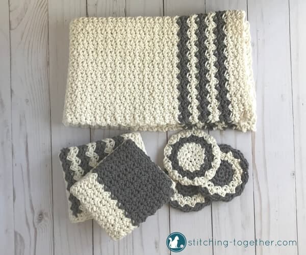 These cute crochet country coasters would look great on your coffee table! They are so quick to crochet and add great farmhouse style to any decor. Visit the blog to get the free crochet pattern!