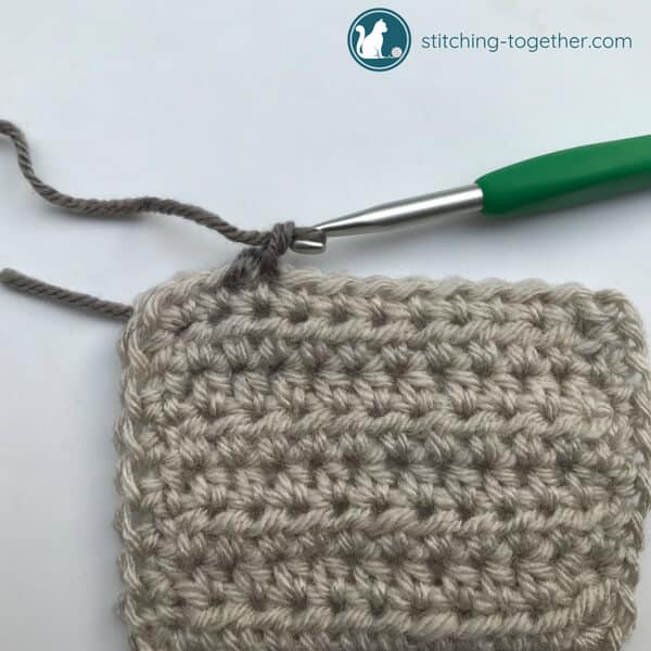 pull through loop of reverse single crochet