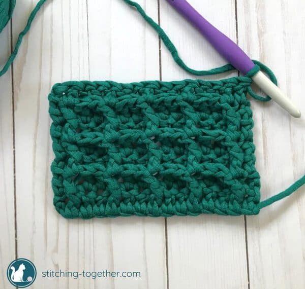waffle side of the stitch