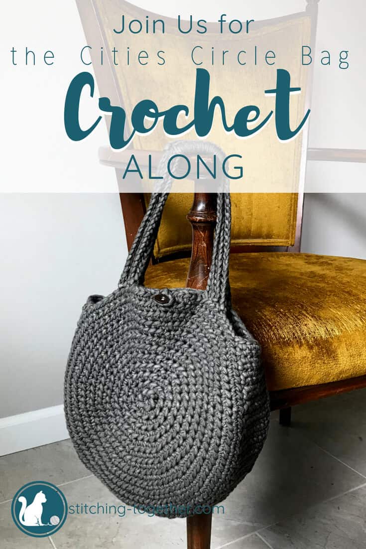 Pin image of crochet circle bag on yellow chair