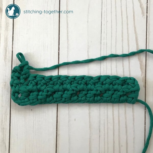 double crochet in next st for waffle stitch
