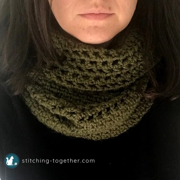 Crochet Moss Stitch Scarf