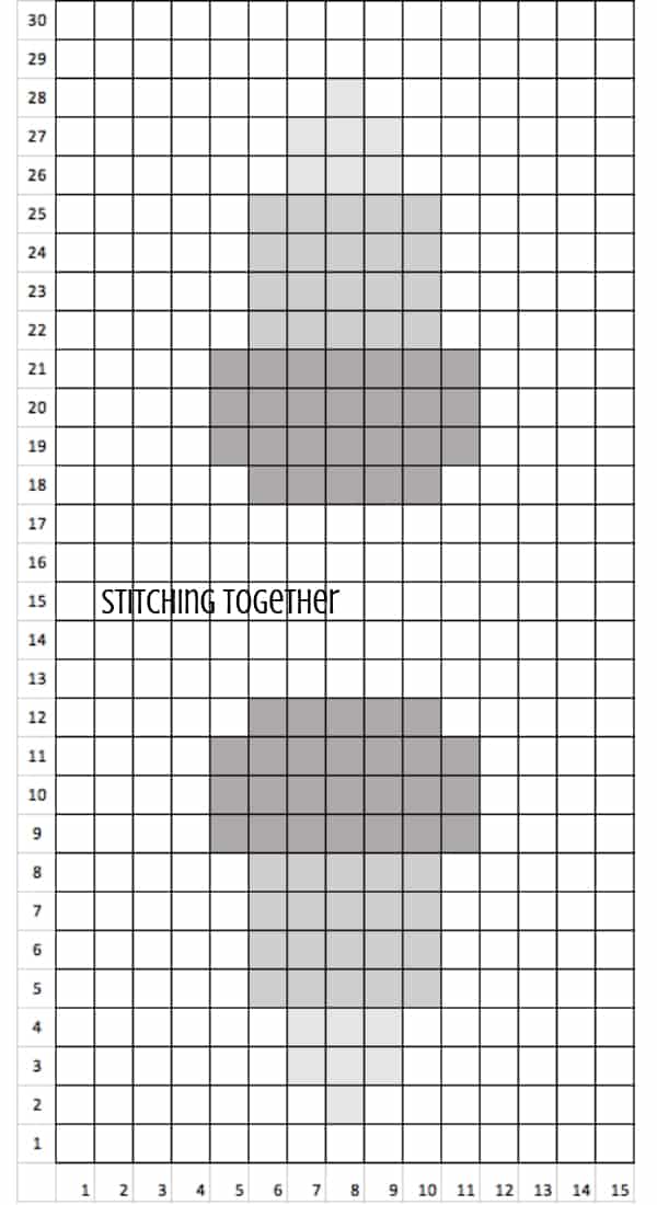 Candy Corn C2C graph for Halloween Treat Bags