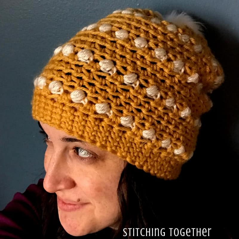 Puff Stitch Crochet Hat