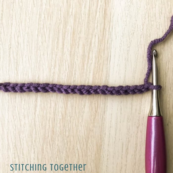 crochet chain and hook