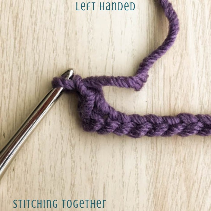 single crochet and chain one for moss stitch