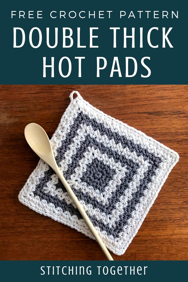 Crochet hot pads pin image
