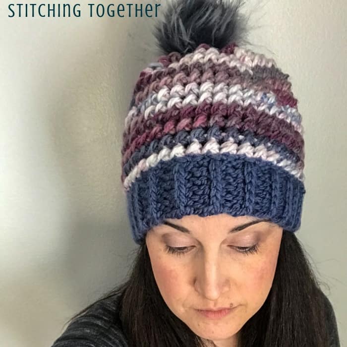 Love This Chunky Yarn Crochet Hat Pattern Stitching Together