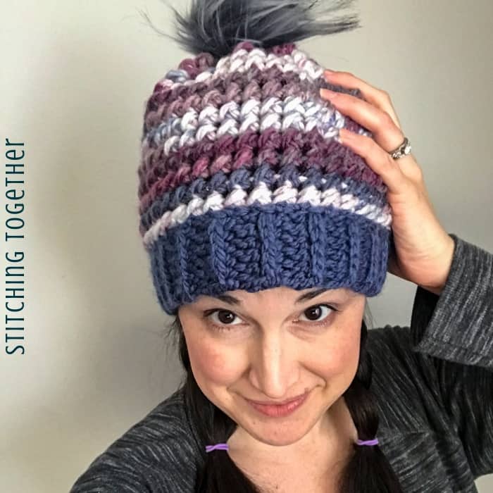 Chunky Crochet Hat Pattern using Size 5 Yarn - CAAB Crochet