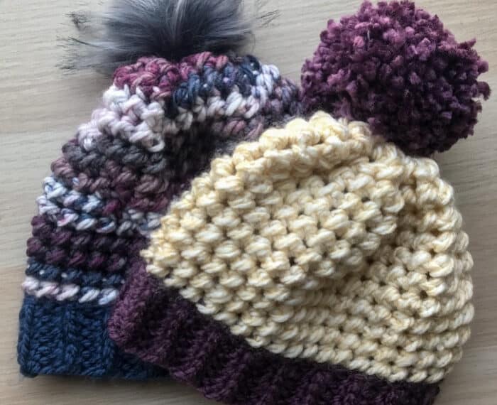 chunky crochet beanies