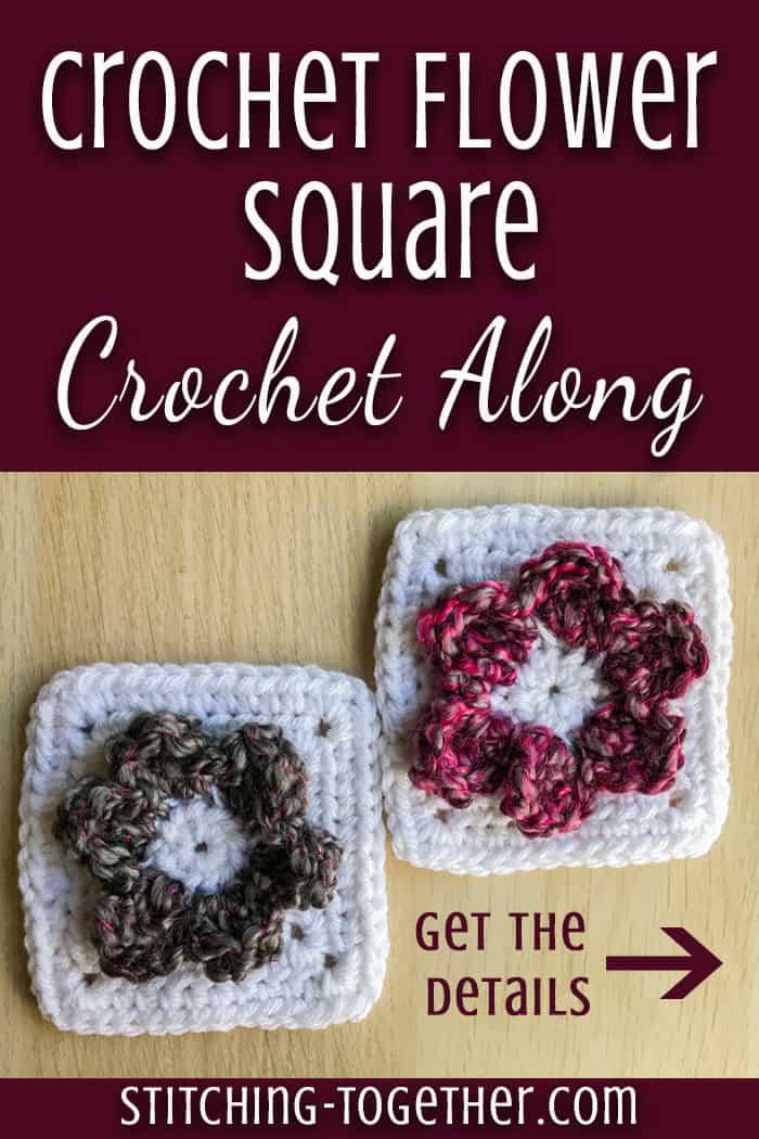 Crochet Flower Square Crochet Along Stitching Together,Silver Dime Edge