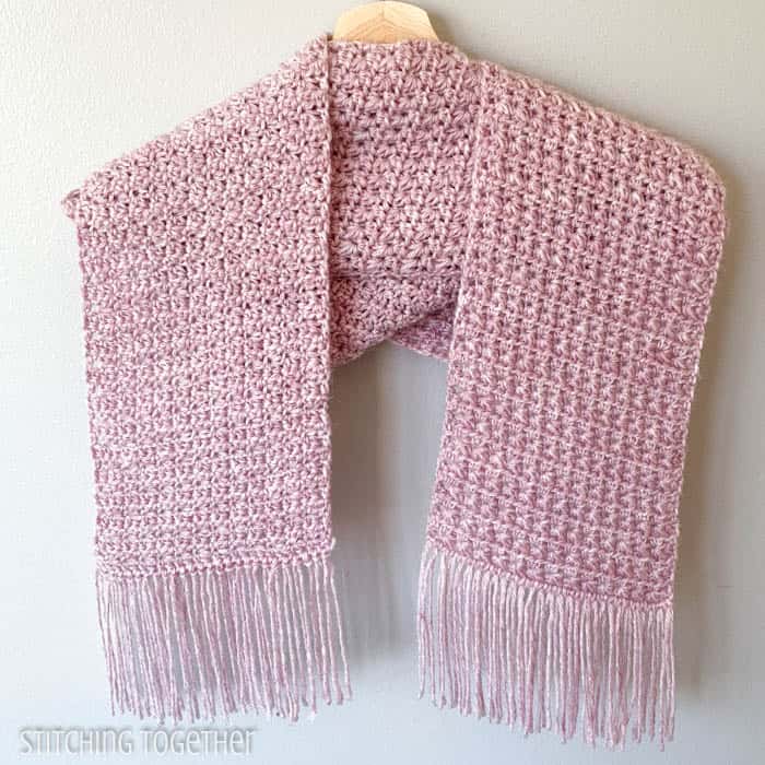 The Courtney Crochet Scarf With Fringe