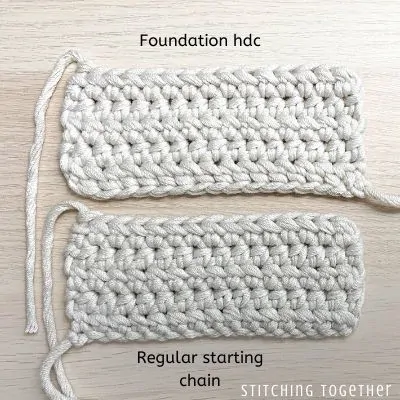 2 crochet swatches