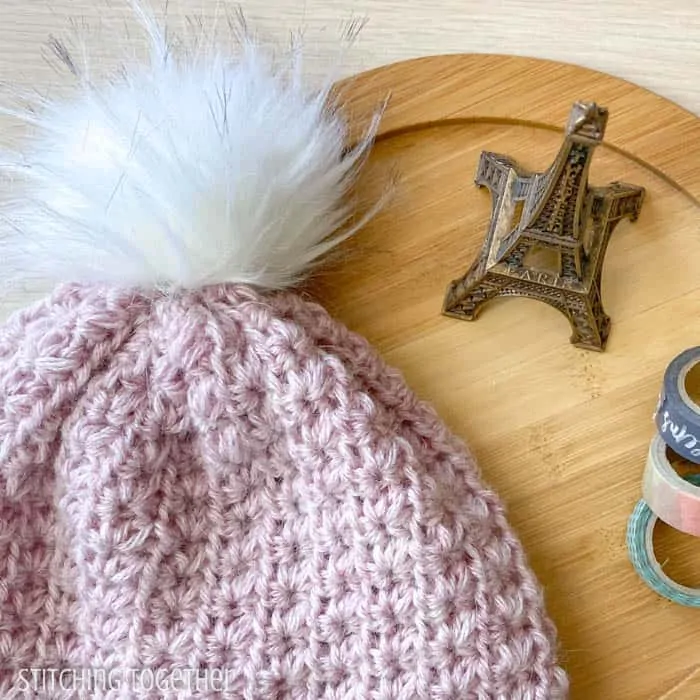 close up of top of a hat