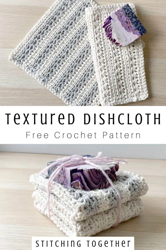 10+ Favorite Textured Crochet Dishcloth Patterns • Salty Pearl Crochet