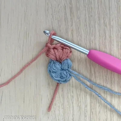 more puff stitches added