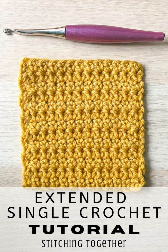 Extended Single Crochet Tutorial (esc escx with photos!)