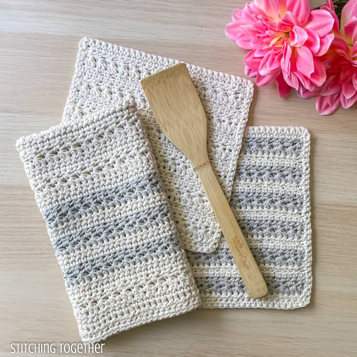 Textured Crochet Kitchen Towel