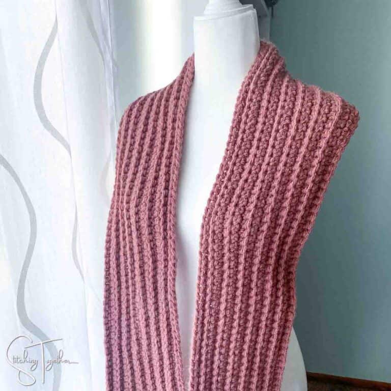 Easy Stonehaven Chunky Crochet Scarf Pattern Free