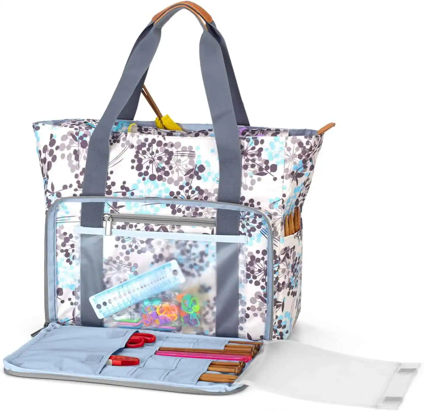 storage bag for yarn and knitting or crocheting supplies