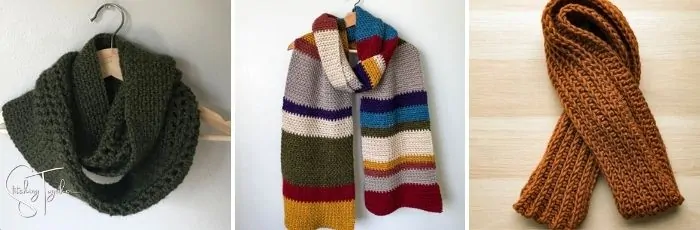men's crochet scarves