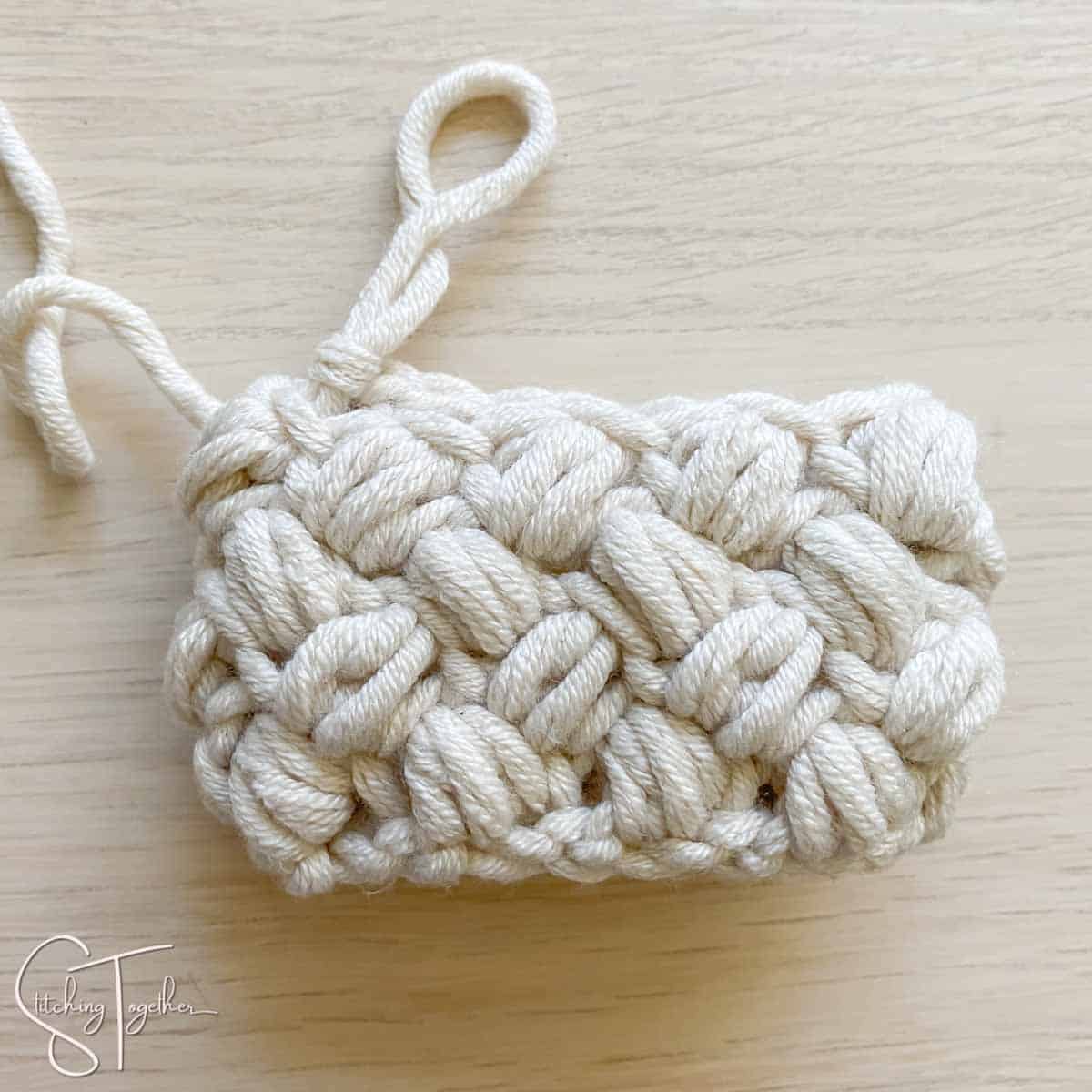 How to crochet the bean stitch EASY tutorial