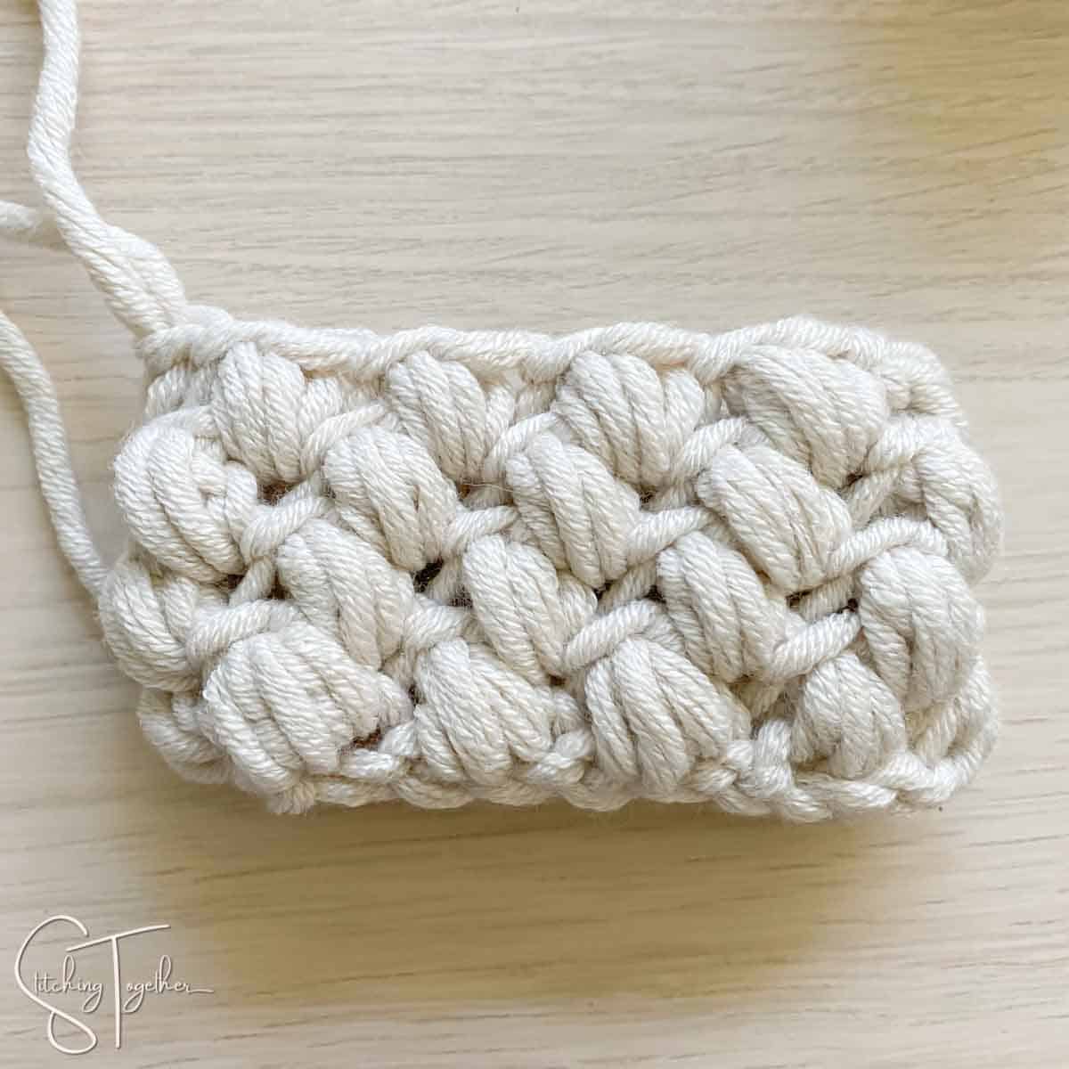 How to crochet the bean stitch EASY tutorial