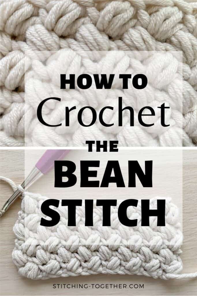 How to crochet the bean stitch EASY tutorial