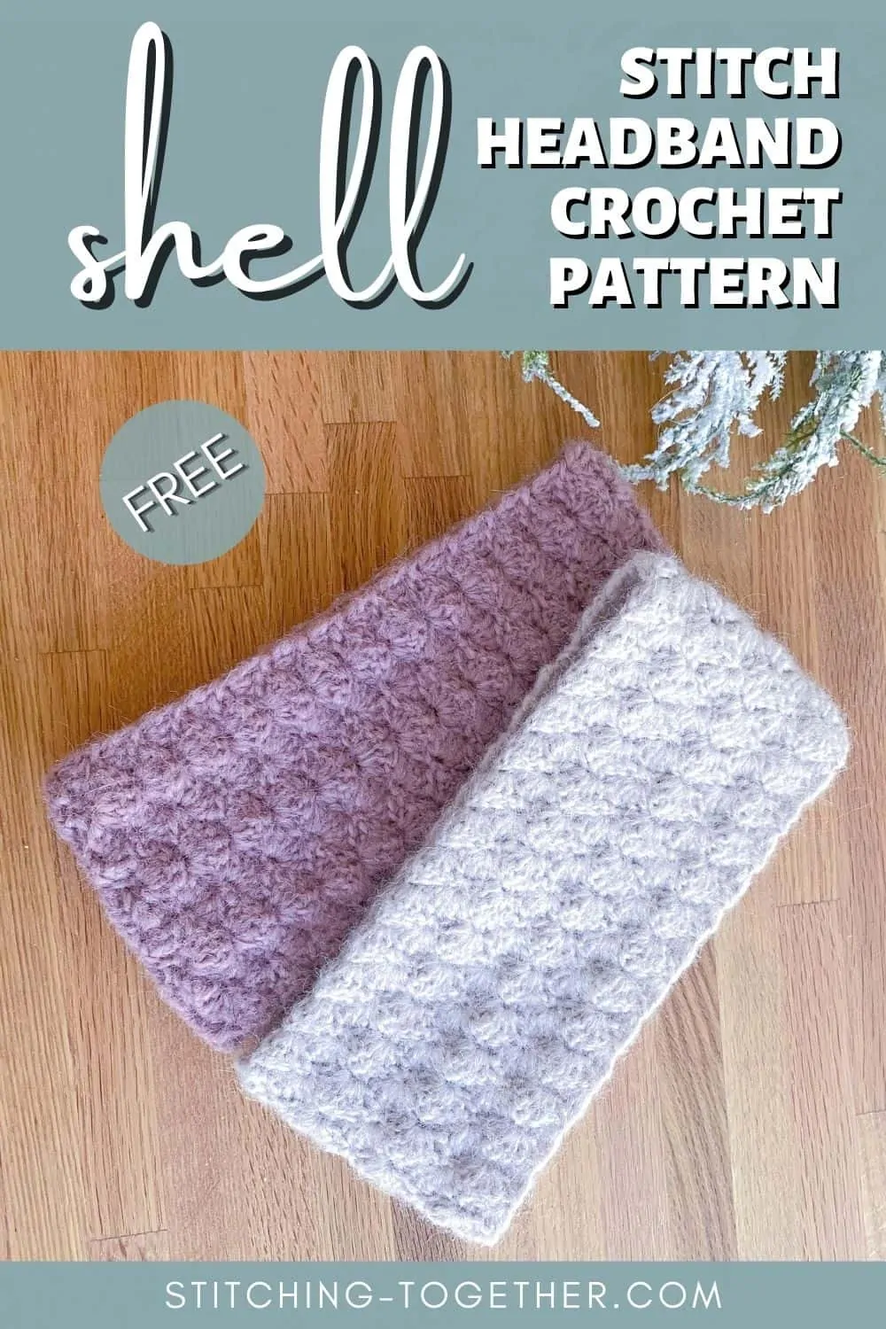 crochet shell stitch headbands pin image