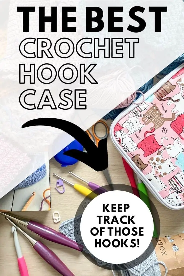 1 Piece Crochet Needle Case Organizer Crochet Hook Case Only Crochet Hook  Storage Case Empty Crochet Hook Case (Bag Only)