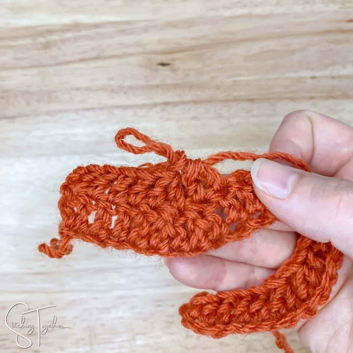 double crochet 2 together