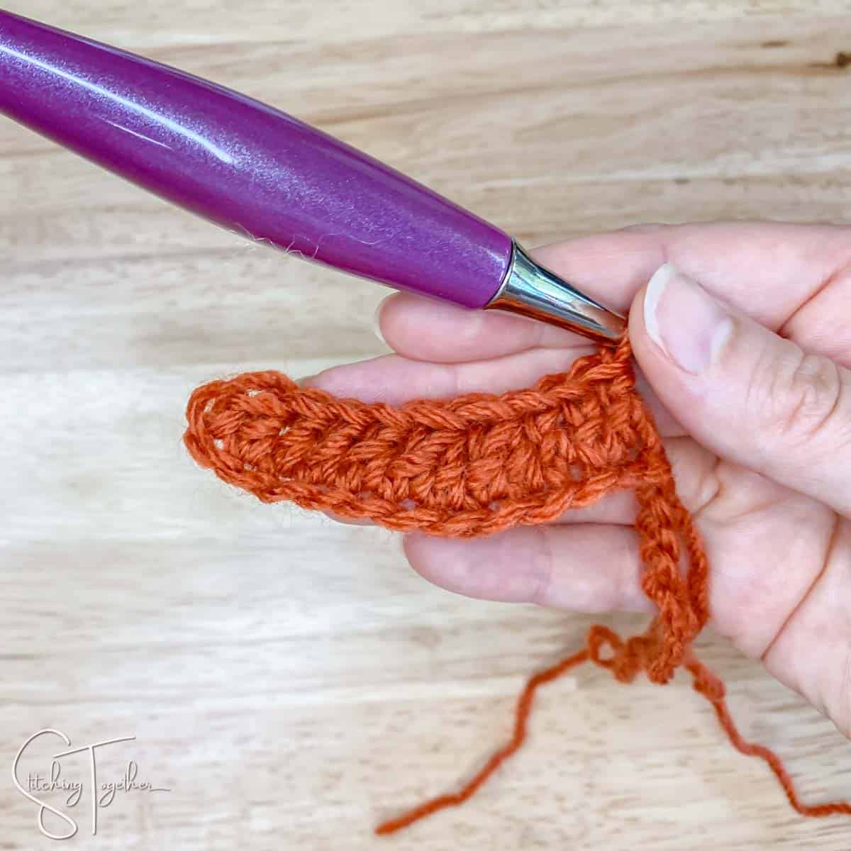 adding next 3 double crochets
