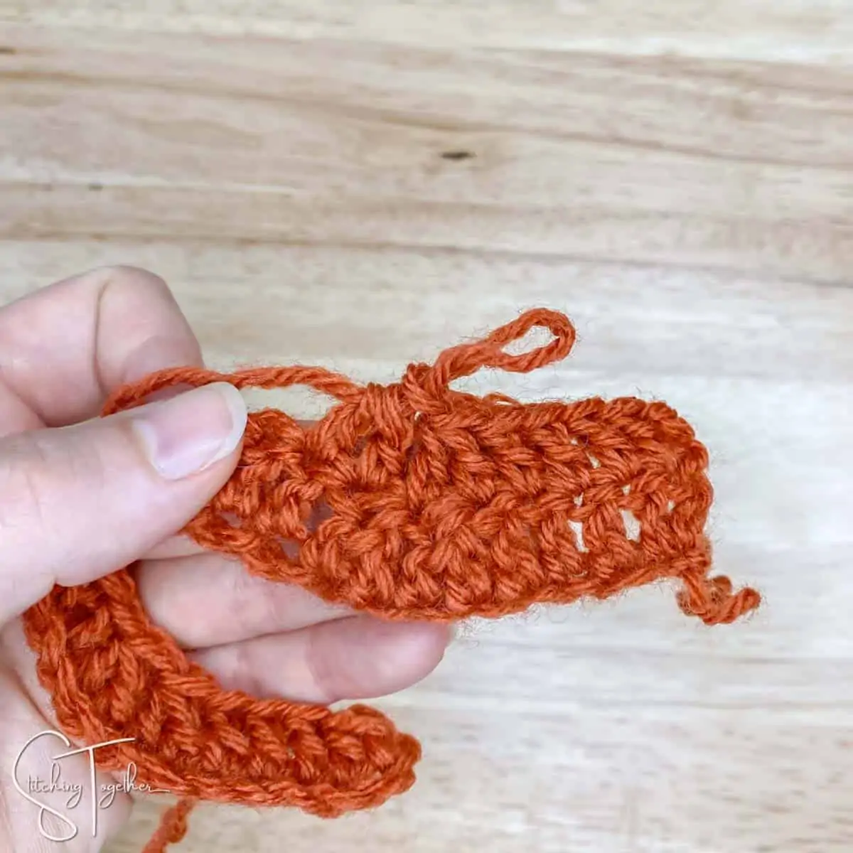double crochet 2 together