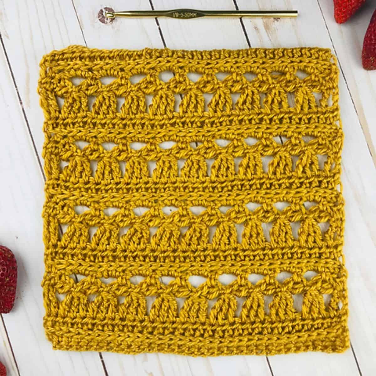 lacy crochet granny square