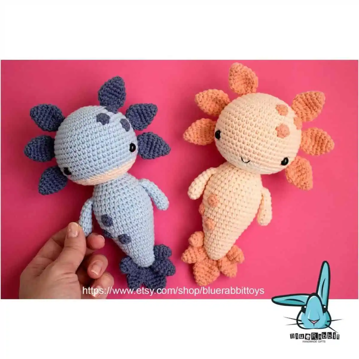 Velvet Axolotl Crochet Pattern 