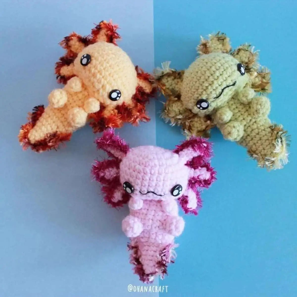 Crochet Toy Patterns - Axolotl Crochet Pattern