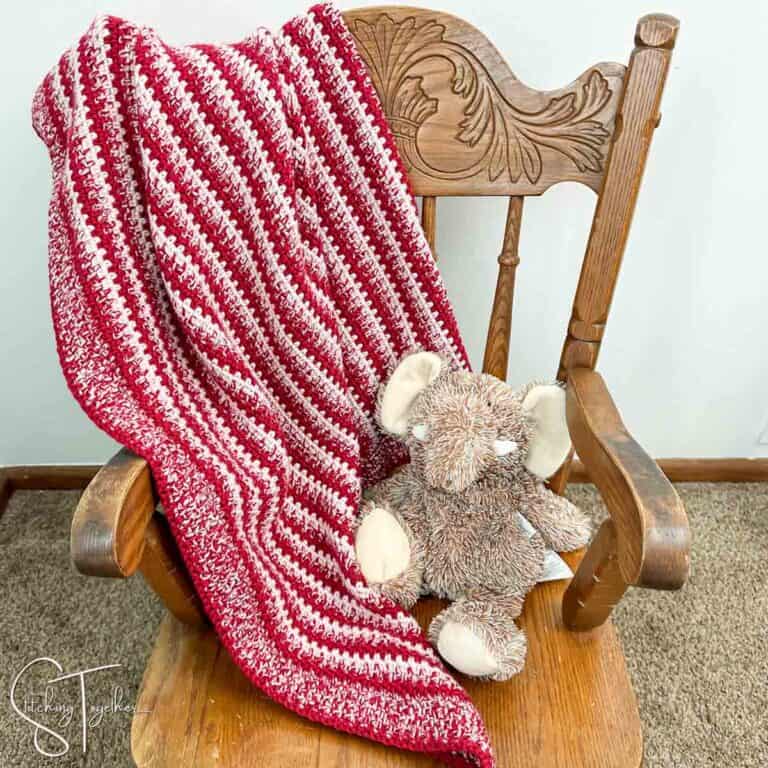 Moss Stitch Baby Blanket