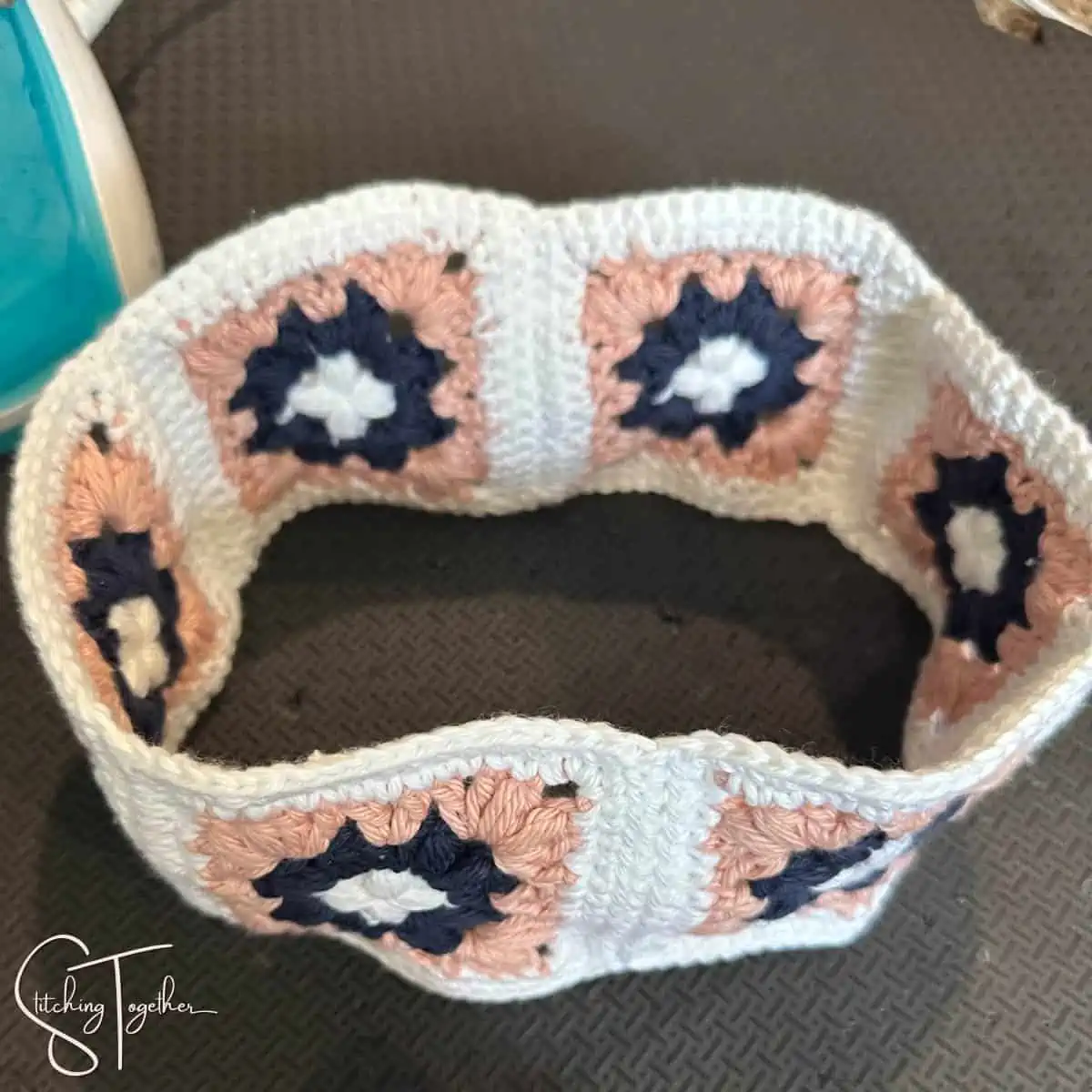 granny squares joined together in a ring