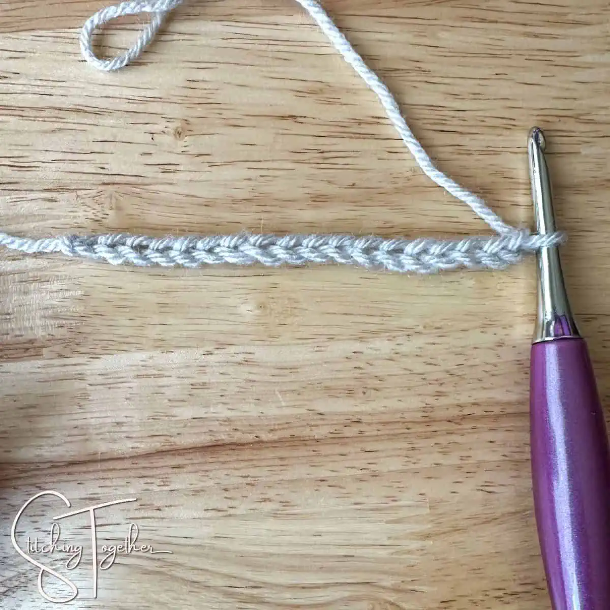 crochet chain and hook