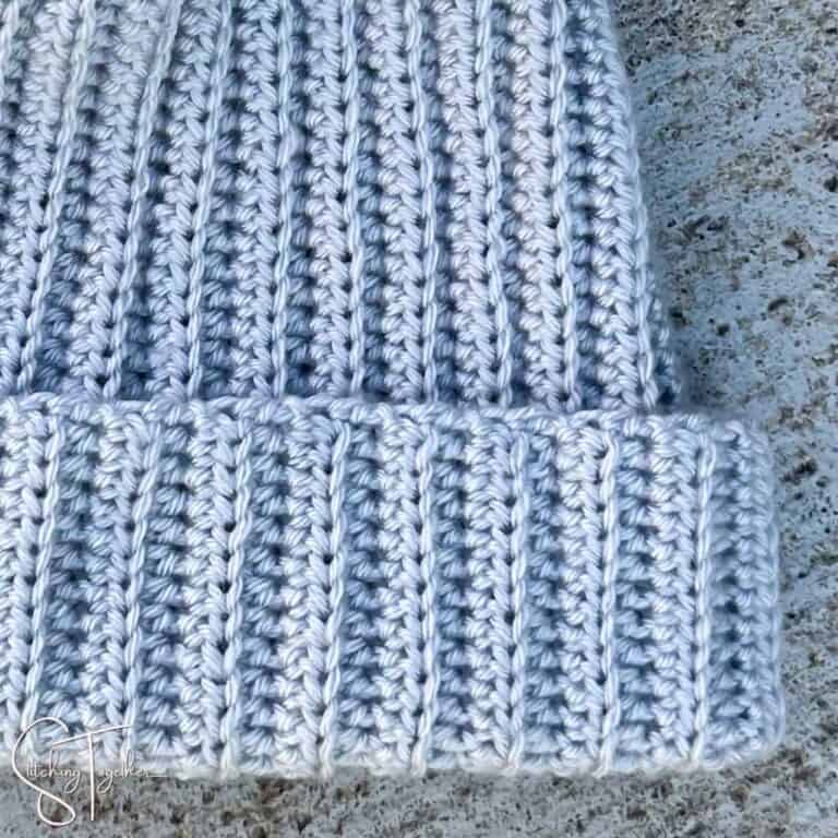 Easy Crochet Ribbed Hat Free Pattern