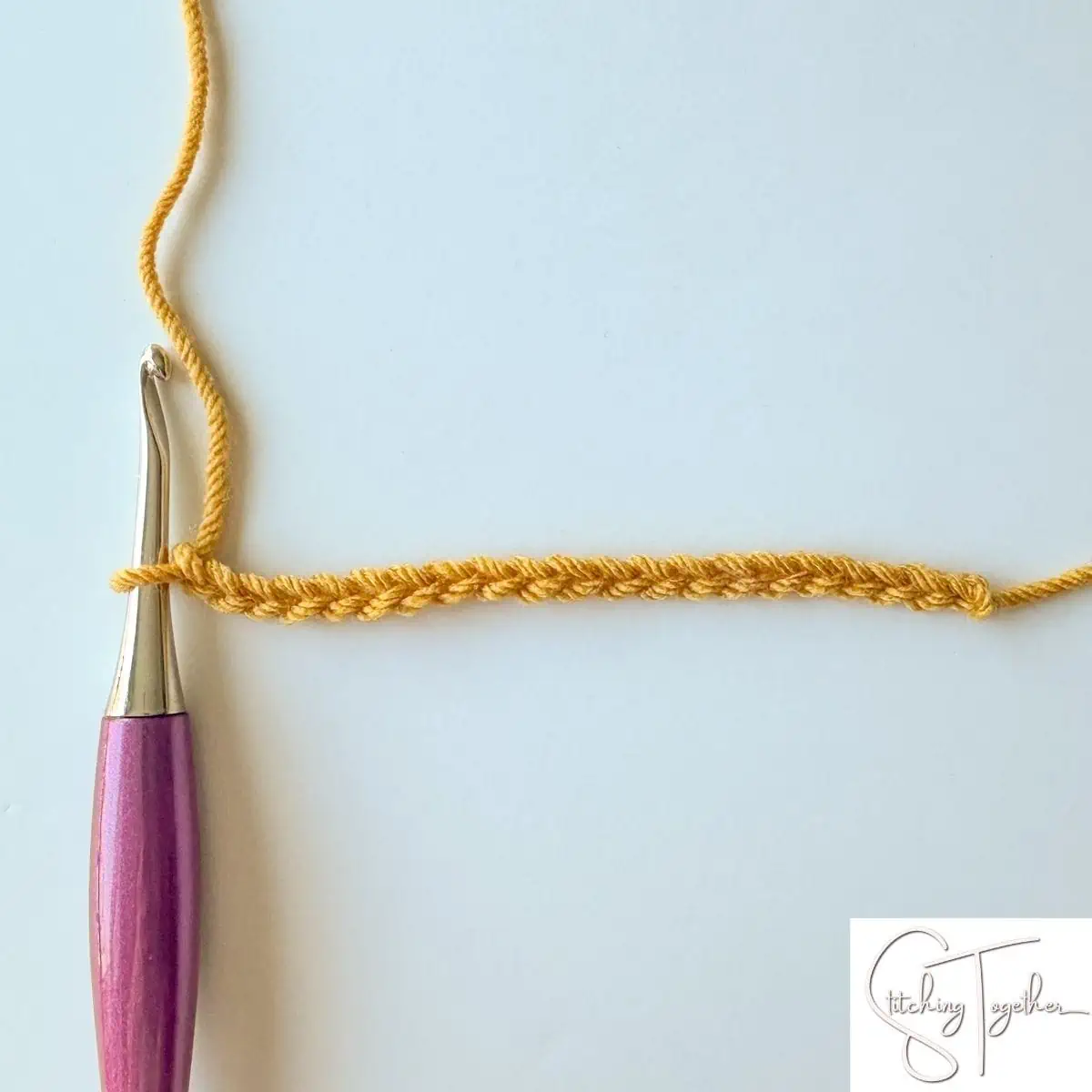 crochet chain and hook