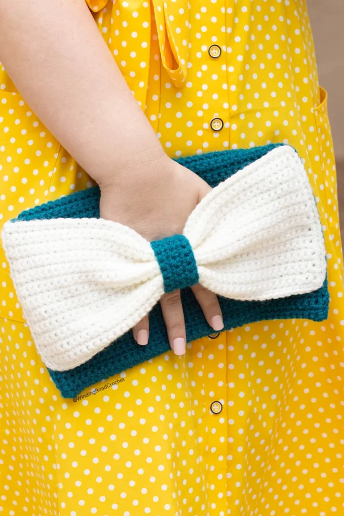 purse with a large bow